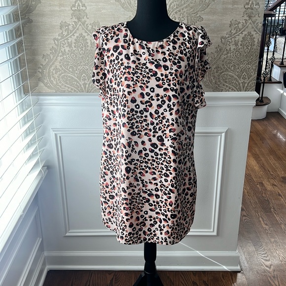 Cupcakes & Cashmere Animal Print Dress Size M - Picture 4 of 7